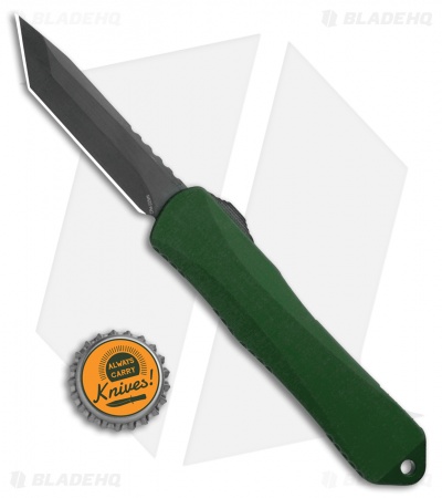 Heretic Knives Manticore-E D/A OTF Knife Green Tanto (3.125" DLC)