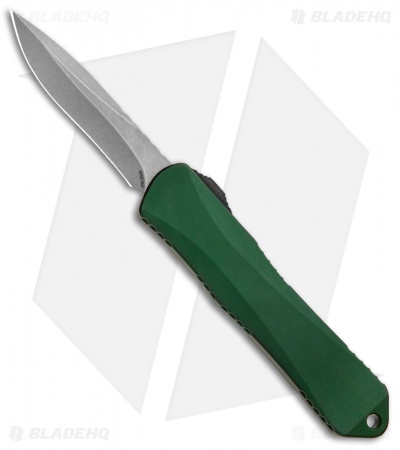 Heretic Knives Manticore-E Recurve OTF Green Aluminum (3.125" SW) 