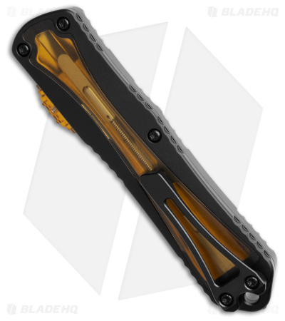 Heretic Knives Manticore-E D/E Automatic OTF Knife Ultem (3.15" Black DLC Serr)