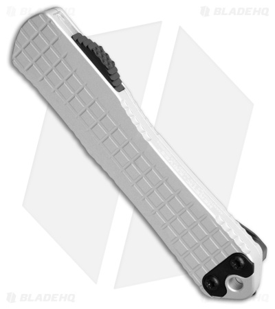 Heretic Knives Manticore S Bowie OTF Knife Natural Frag Aluminum (2.6" DLC)