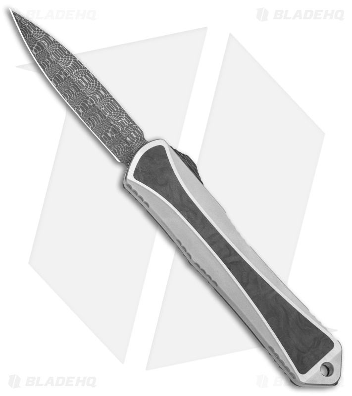Heretic Knives Manticore-S D/A OTF Knife SS/CF D/E Entropic Ano Clip (2.5" Dam)