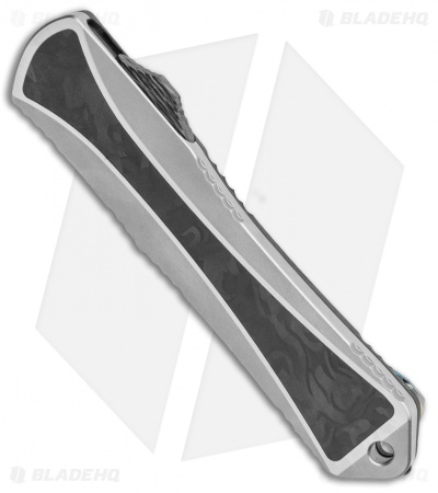 Heretic Knives Manticore-S D/A OTF Knife SS/CF D/E Entropic Ano Clip (2.5" Dam)