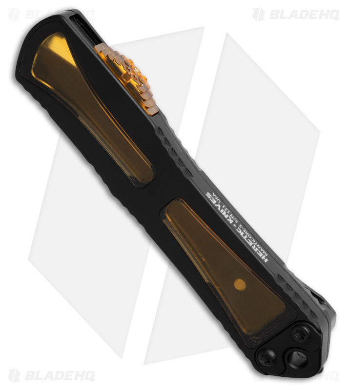 Heretic Knives Manticore S MagnaCut D/E Auto OTF Knife Ultem (2.6" Black DLC)