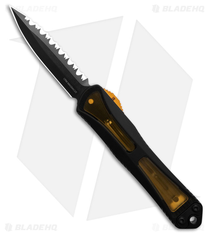 Heretic Knives Manticore-S MagnaCut D/E Auto OTF Knife Ultem (2.6" Full Serr)