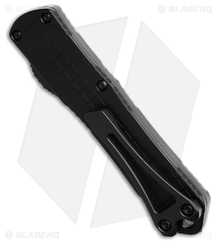 Heretic Knives Manticore S OTF Knife Black Frag Al (2.63" Two-Tone Full Serr)