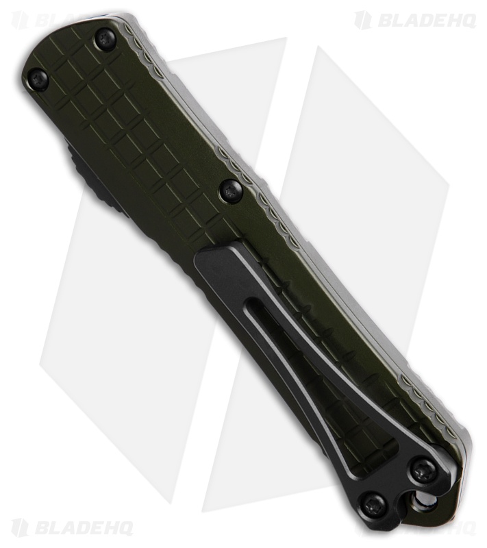 Heretic Knives Manticore S OTF Knife OD Green Frag Aluminum (2.63" Two-Tone)