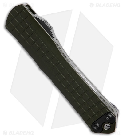 Heretic Knives Manticore S OTF Knife OD Green Frag Aluminum (2.63" Two-Tone)