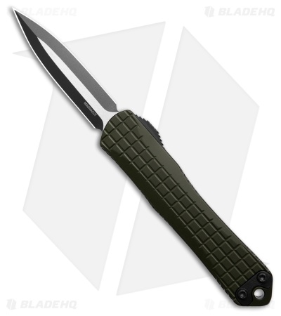 Heretic Knives Manticore S OTF Knife OD Green Frag Aluminum (2.63" Two-Tone)