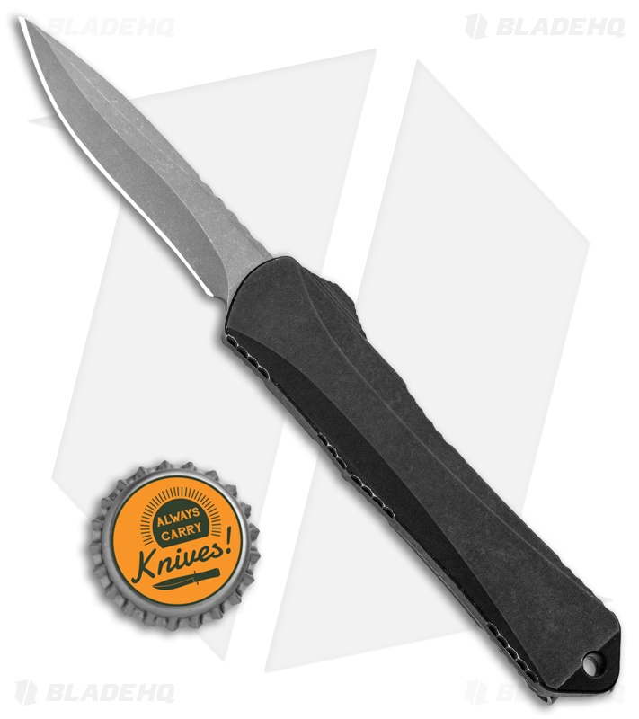 Heretic Knives Manticore-S Recurve OTF Knife Battleworn DLC (2.63" Stonewash)