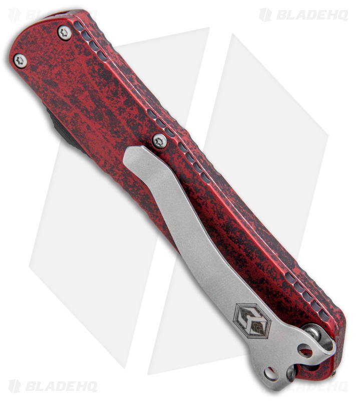 Heretic Knives Manticore S Recurve OTF Red (2.63" Stonewash)