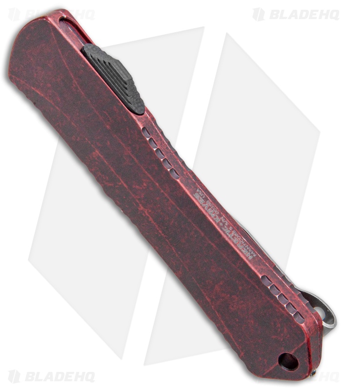 Heretic Knives Manticore S Recurve OTF Red (2.63" Stonewash)