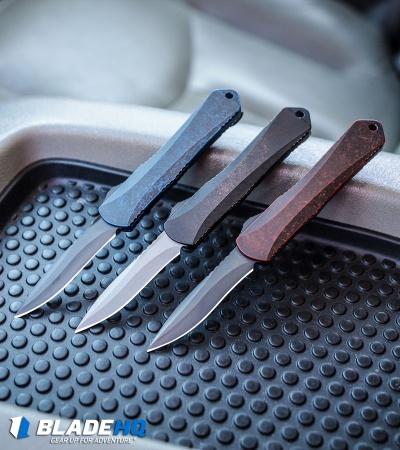 Heretic Knives Manticore-S Recurve OTF Knife Battleworn DLC (2.63" Stonewash)