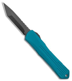 Heretic Knives Manticore-S Tanto OTF Automatic Knife Turquoise Al (2.6" DLC)