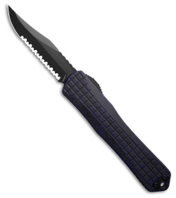 Heretic Knives Manticore X Bowie OTF Knife Breakthrough Purple Al (3.75" DLC Serr)