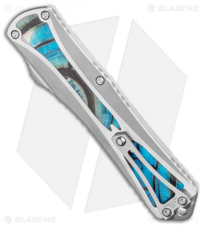 Heretic Knives Manticore-X D/A OTF Knife Custom Mammoth Ivory (3.75" Mirror) #3