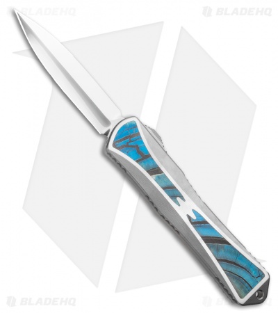 Heretic Knives Manticore-X D/A OTF Knife Custom Mammoth Ivory (3.75" Mirror) #3