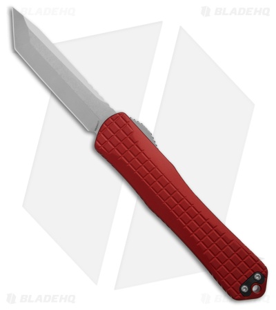 Heretic Knives Manticore-X MagnaCut T/E OTF Knife Red Frag Aluminum (3.75" SW)