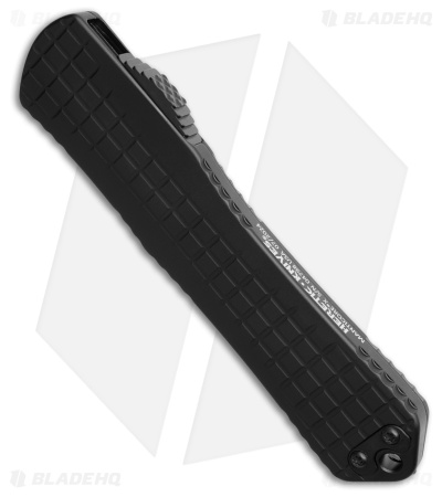 Heretic Knives Manticore X OTF Automatic Knife Black Frag Aluminum (3.75" DLC)