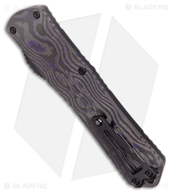 Heretic Knives Manticore X OTF Automatic Knife Black /Purple Camo  (3.75" DLC)