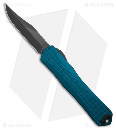 Heretic Knives Manticore X OTF Automatic Knife Blue Frag Aluminum (3.75" DLC)