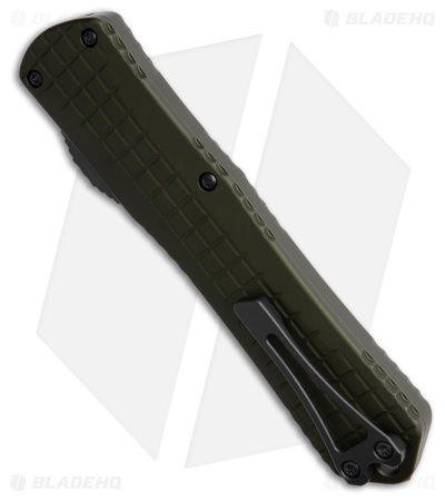 Heretic Knives Manticore X OTF Automatic Knife Green Frag Aluminum (3.75" DLC)