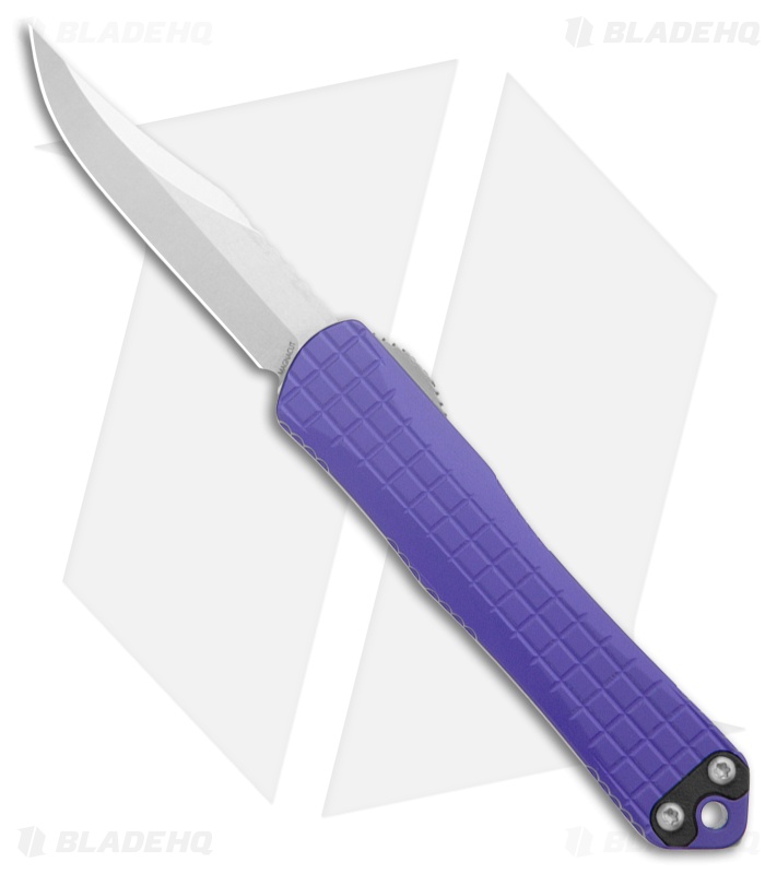 Heretic Knives Manticore X OTF Automatic Knife Purple Grenade Grip (3.75" SW)