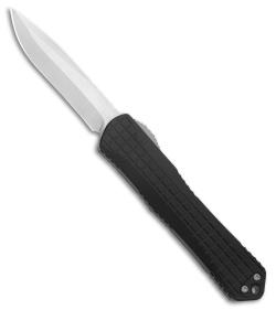 Heretic Knives Manticore X Recurve OTF Knife Black Frag Aluminum (3.75" SW)