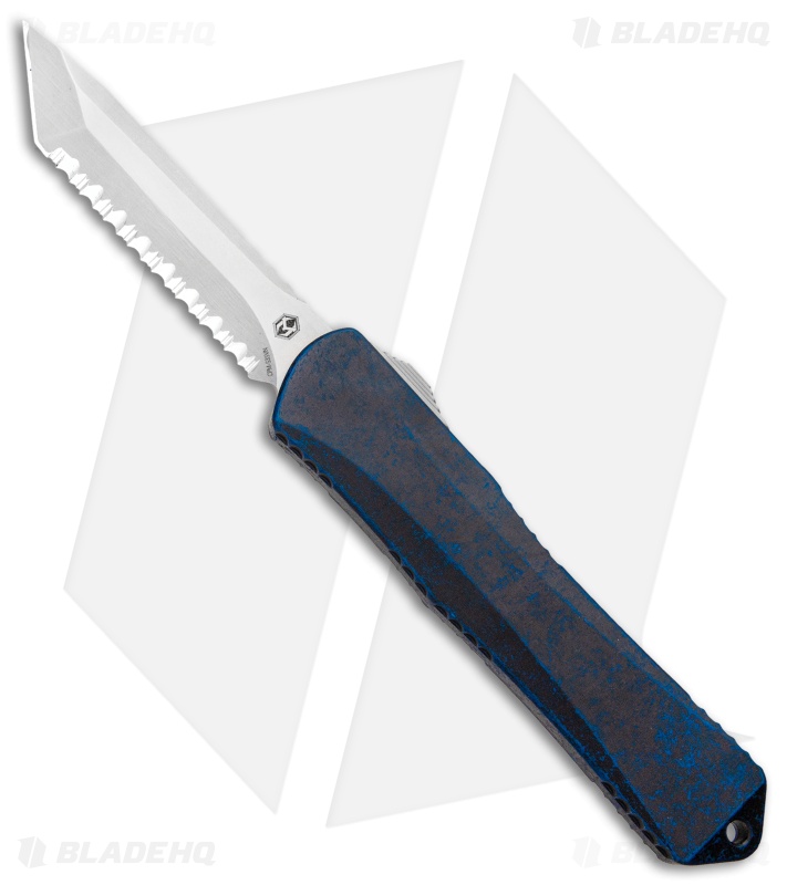 Heretic Knives Manticore-X OTF Tanto Knife Breakthrough Blue (3.75" SW Serr)
