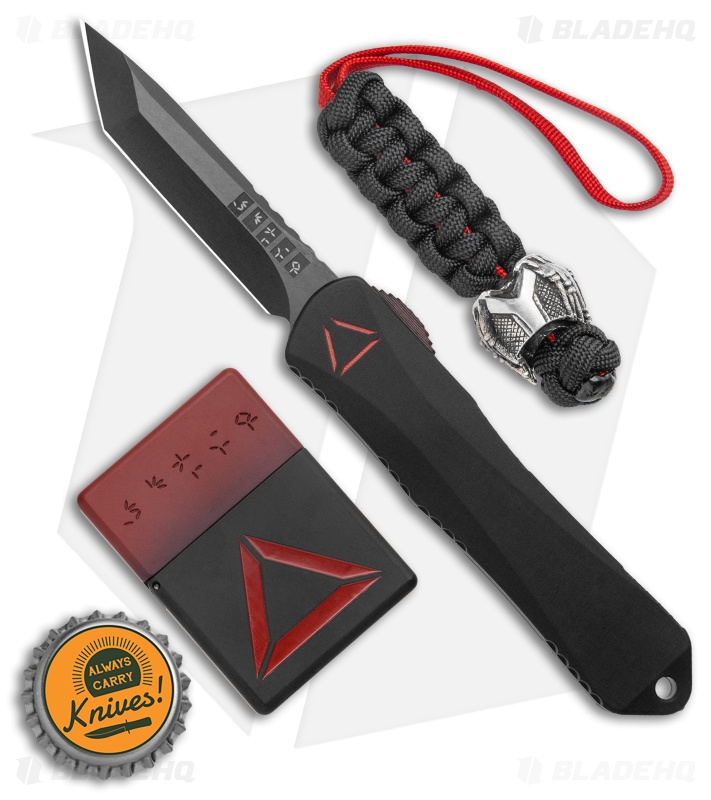 Heretic Knives Predator Manticore-E OTF Knife Set (3.125" DLC Tanto)