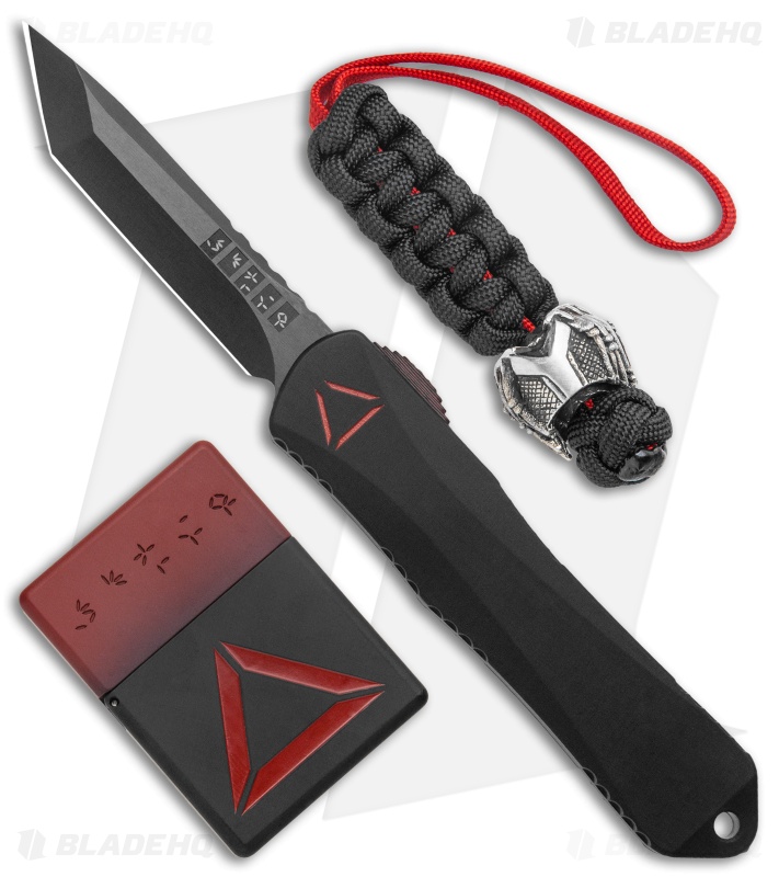 Heretic Knives Predator Manticore-E OTF Knife Set (3.125" DLC Tanto)