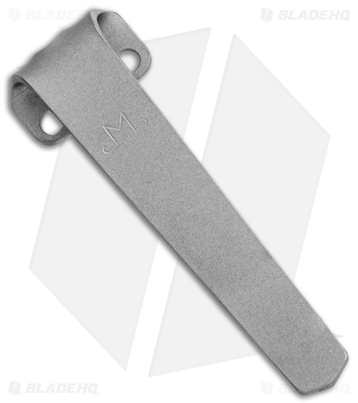 Maverick Customs Titanium Heretic Cleric Pocket Clip - Gray Titanium