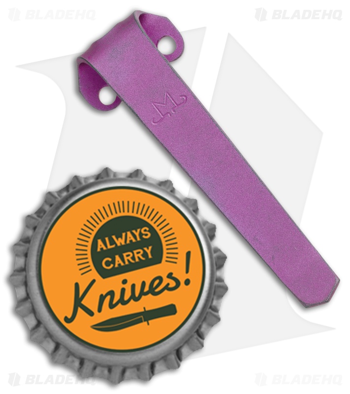 Maverick Customs Titanium Heretic Cleric Pocket Clip - Purple