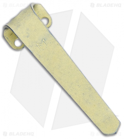 Maverick Customs Titanium Heretic Cleric Pocket Clip -Yellow Titanium