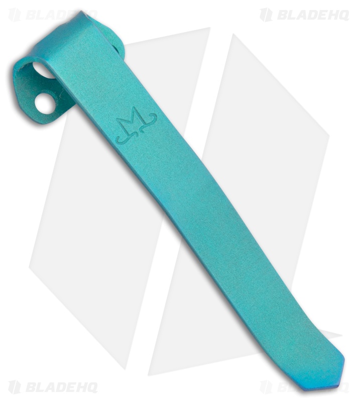 Maverick Customs Titanium Heretic Manticore Pocket Clip - Aqua