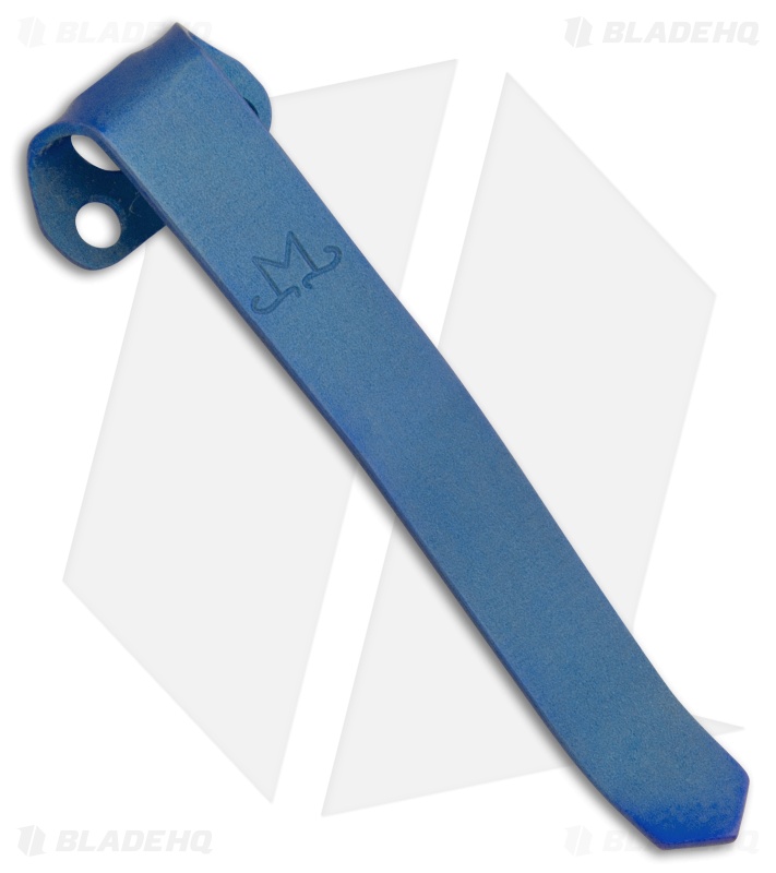 Maverick Customs Titanium Heretic Manticore Pocket Clip - Blue