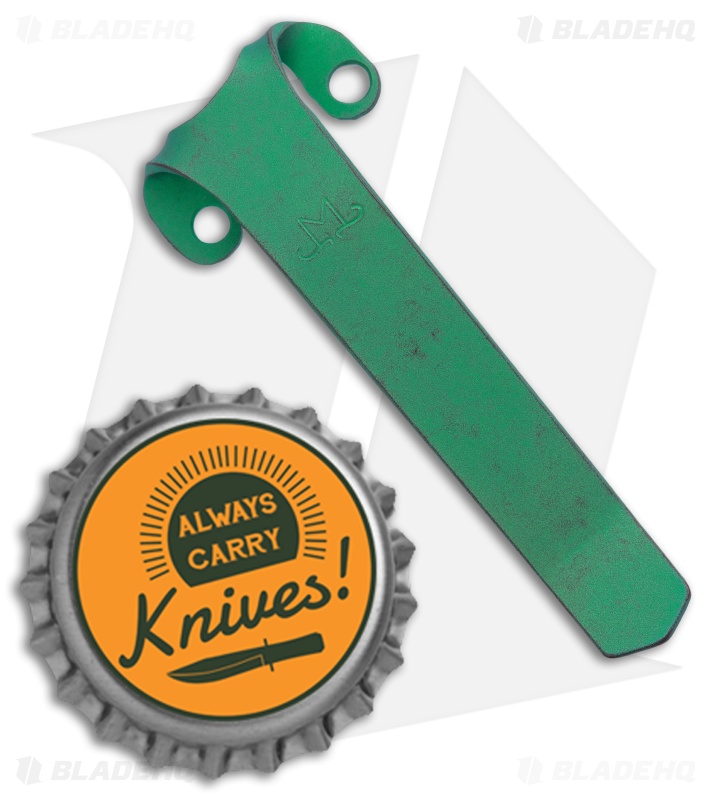 Maverick Customs Titanium Heretic Wraith Pocket Clip -Green Titanium