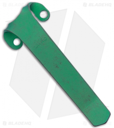 Maverick Customs Titanium Heretic Wraith Pocket Clip -Green Titanium