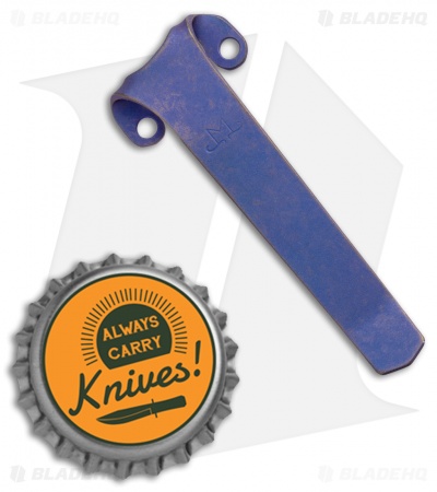 Maverick Customs Titanium Heretic Wraith Pocket Clip -Purple Titanium