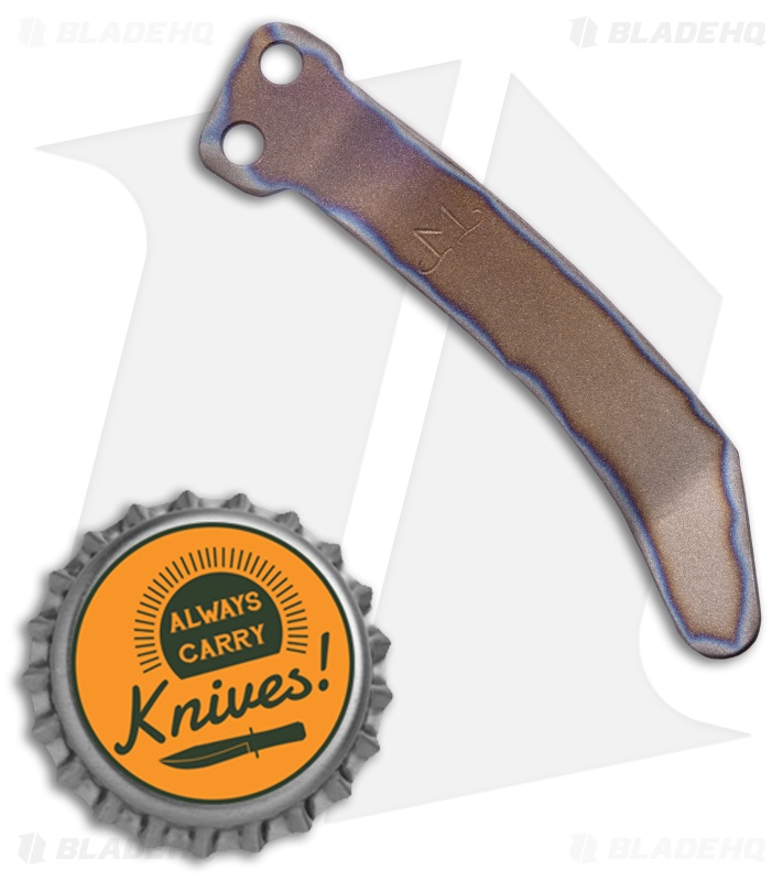 Maverick Customs Titanium Microtech Stitch Pocket Clip -Flame 