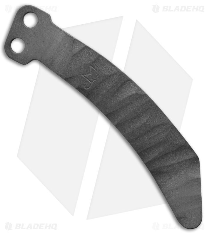 Maverick Customs Titanium Microtech Stitch Pocket Clip - Scalloped Gray