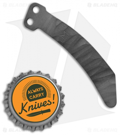 Maverick Customs Titanium Microtech Stitch Pocket Clip - Scalloped Gray