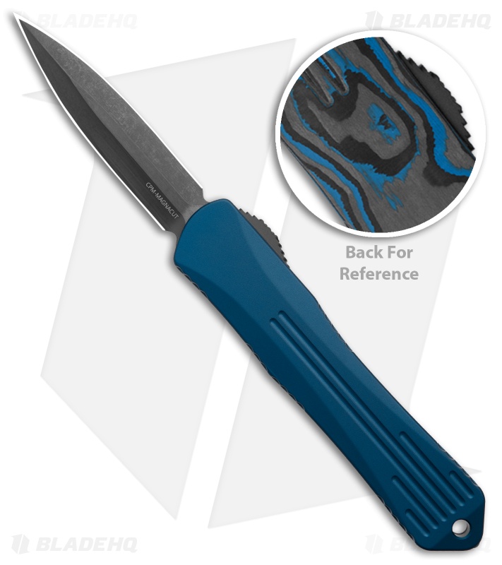 blue mindcort コルトx11 Heretic Knives Auto Manticore S DE OTF Blue/Black CF (2.6