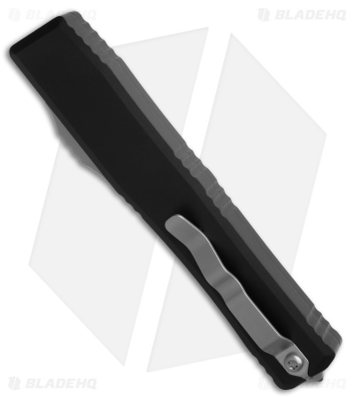 Heretic Knives NYX MagnaCut OTF Automatic Knife Black Aluminum (3.75" Stonewash)
