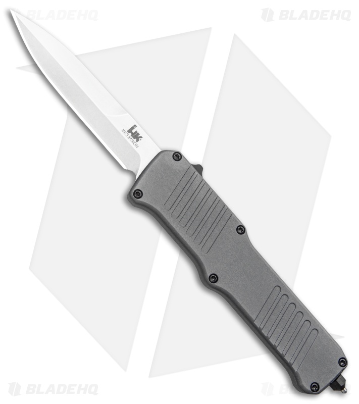 HK Incursion OTF Automatic Knife Gray Aluminum (Tumbled) 54097