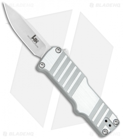 HK Micro Incursion OTF Automatic Knife Brushed Aluminum (1.9" Stonewash)
