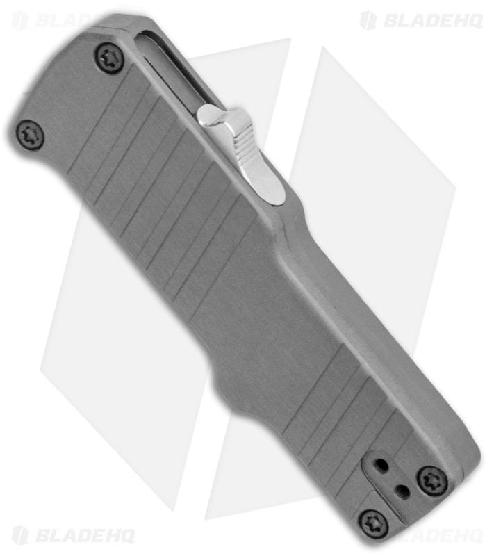 HK Micro Incursion OTF Automatic Knife Matte Gray Aluminum (1.9" Stonewash)