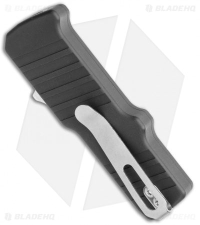 HK Micro Incursion OTF Automatic Knife Black Aluminum (1.9" Stonewash)