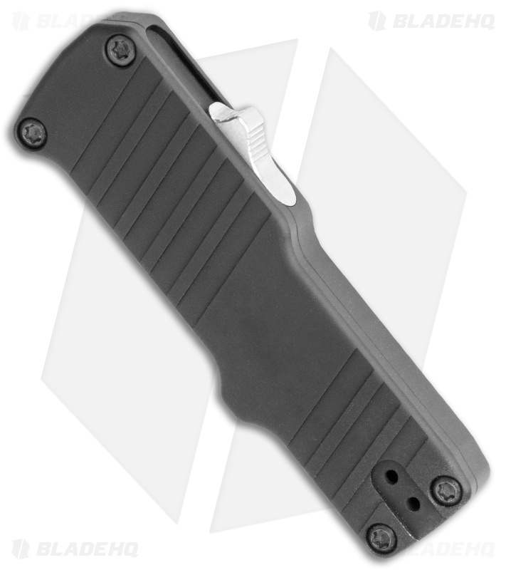 HK Micro Incursion OTF Automatic Knife Black Aluminum (1.9" Stonewash)