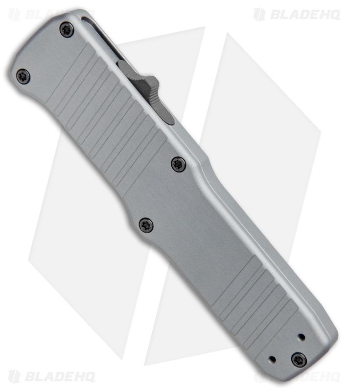 HK Hadron D/A OTF Automatic Knife Gray Aluminum (3.375" Tumbled Bayonet) 54022