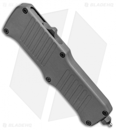 HK Mini Incursion OTF Automatic Tanto Knife Gray Aluminum ( 3" Black) 54042